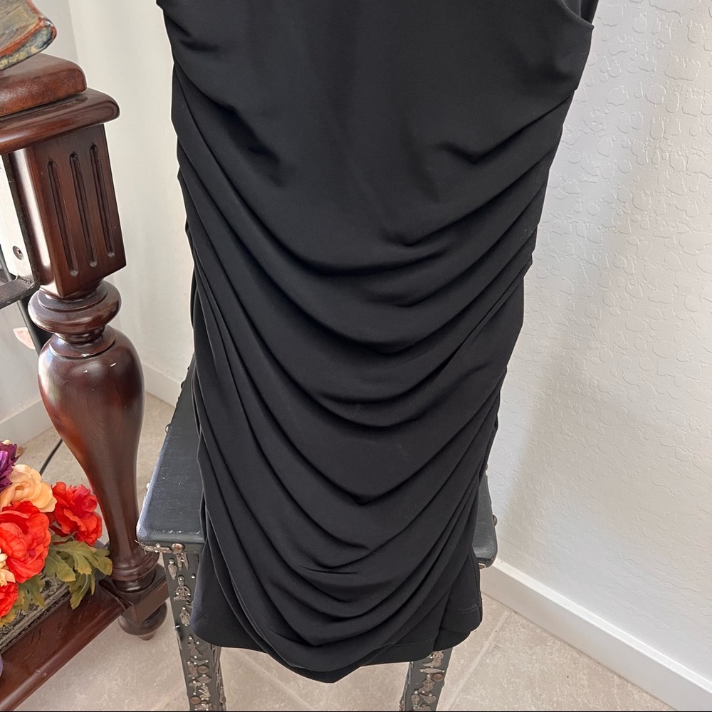 Boston Proper Ruched Body Con LBD - Picture 7 of 8
